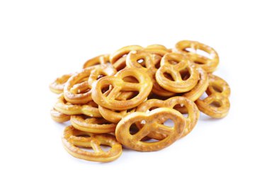 Tuz ve baharatlar ile tuzlu atıştırmalıklar mini simit