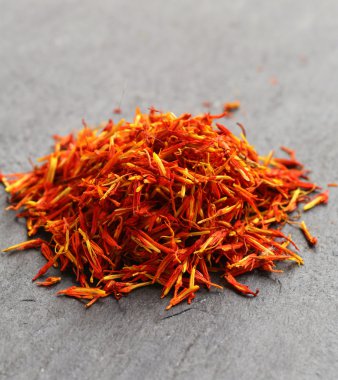 Fas safran yürümek yığın makro yumuşak odak vurmuş.