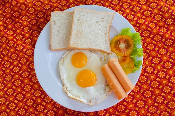 Café da manhã americano no restaurante — Fotografia de Stock