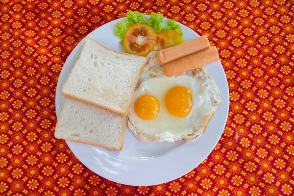 Café da manhã americano no restaurante — Fotografia de Stock