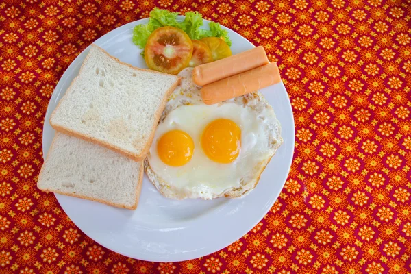 Café da manhã americano no restaurante — Fotografia de Stock