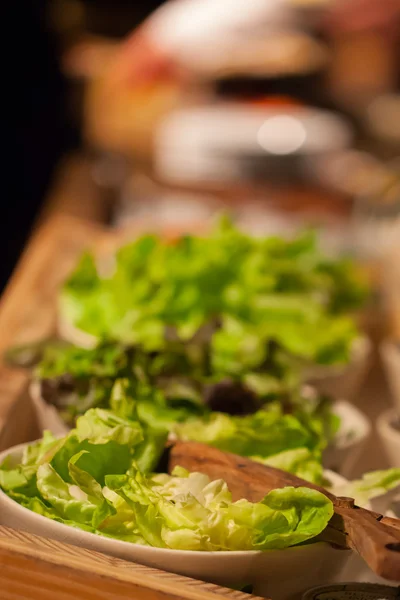 Salade groenten in kom. — Stockfoto