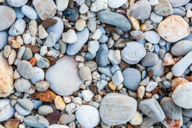 Arka plan ve doku, Kho Lanta, Tayland plaj çakıl taşı.