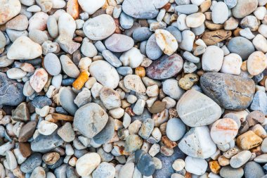 Arka plan ve doku, Kho Lanta, Tayland plaj çakıl taşı.