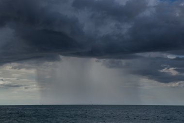 Denizde yağmur fırtınaları oluyor..