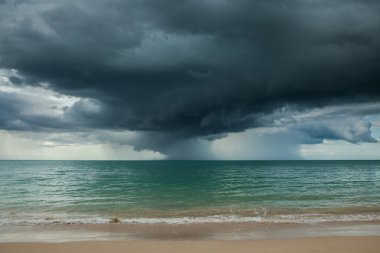 Denizde yağmur fırtınaları oluyor..