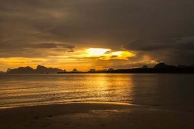 Güzel Altın Portakal gün batımı