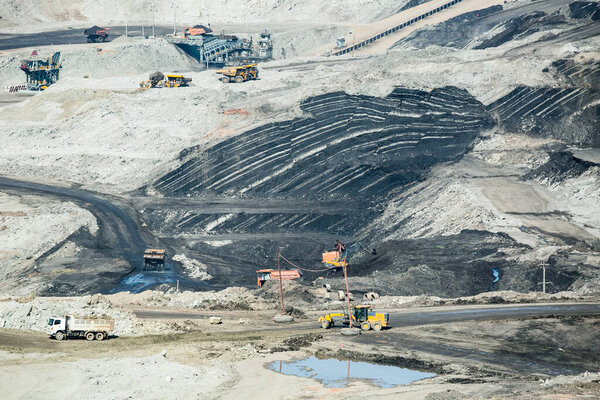 Lignite coalmine , Used as a source of electricity generation in the country.