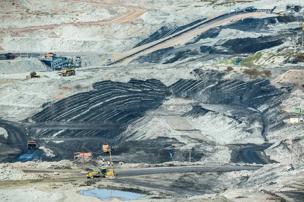 Lignite Mina Carbón Utilizada Como Fuente Generación Electricidad País — Foto de Stock