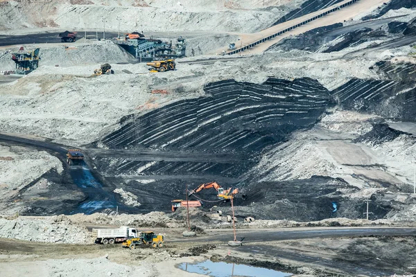 Lignite Mina Carbón Utilizada Como Fuente Generación Electricidad País — Foto de Stock