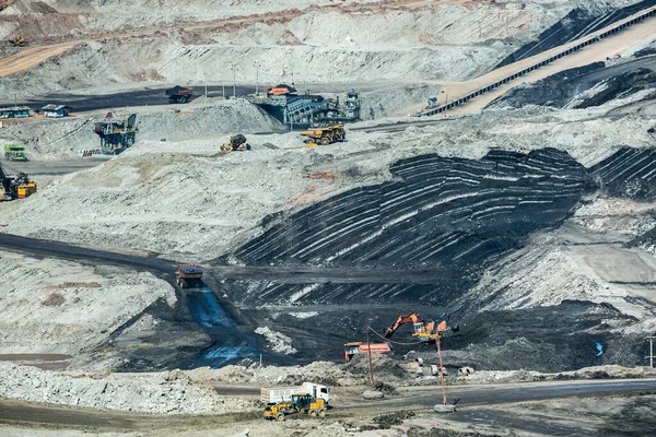 Lignite Mina Carbón Utilizada Como Fuente Generación Electricidad País — Foto de Stock