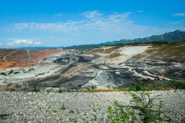 Lignite Mina Carbón Utilizada Como Fuente Generación Electricidad País — Foto de Stock