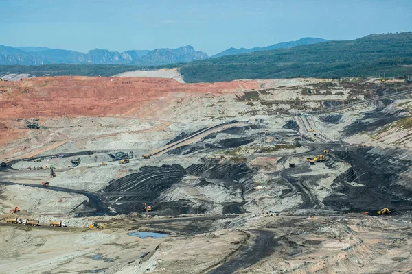 Lignite Mina Carbón Utilizada Como Fuente Generación Electricidad País — Foto de Stock