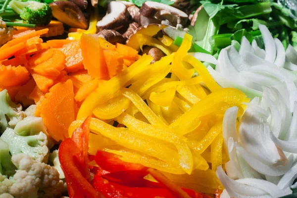 Légumes Nourriture Été Préparée Pour Dîner Mariage Mise Point Sélective — Photo