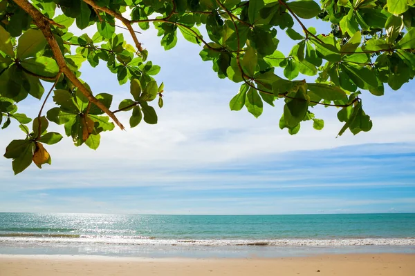 Belo Mar Areia Céu Azul Khao Lak Tailândia — Fotografia de Stock