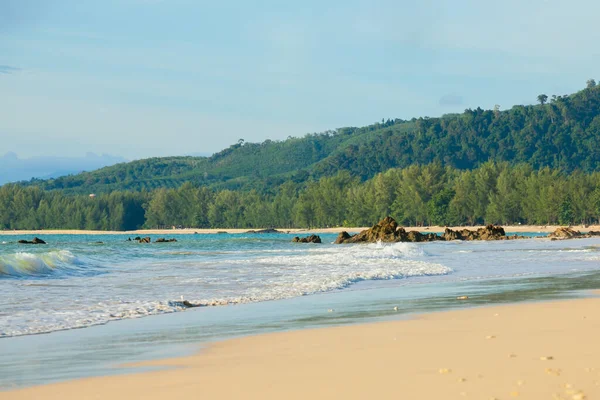 Vackert Hav Sand Och Blå Himmel Khao Lak Thailand — Stockfoto