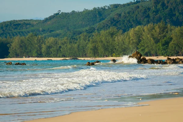 Vackert Hav Sand Och Blå Himmel Khao Lak Thailand — Stockfoto