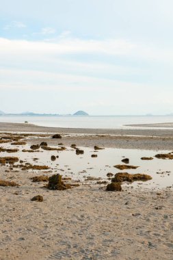 Tayland 'da gün batımından önce Koh Samui manzarası.