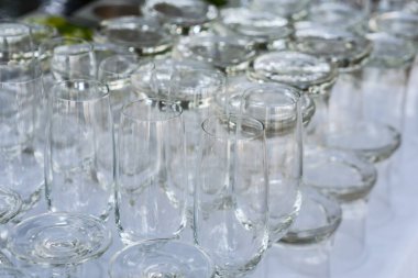 Cam grubu, düğün töreni için hazırlanın. (seçici odaklanma)