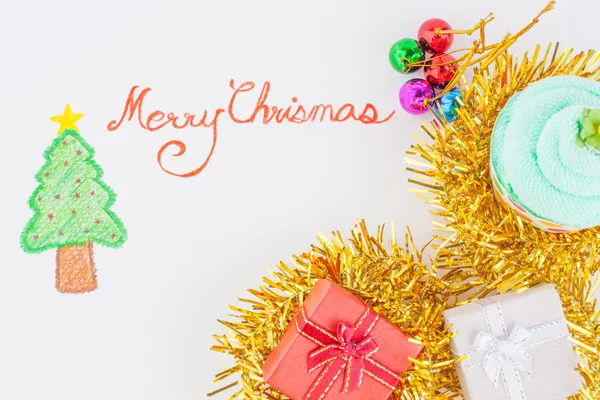 Christmas handwriting typography — Stock Photo, Image