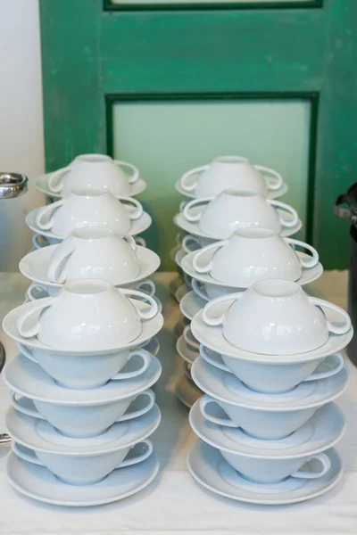 Soup cup set — Stock Photo, Image