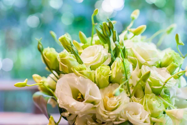 Close-up van mooie bruiloft boeket — Stockfoto