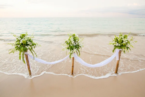 Floral arrangement at a wedding ceremony Stock Photo