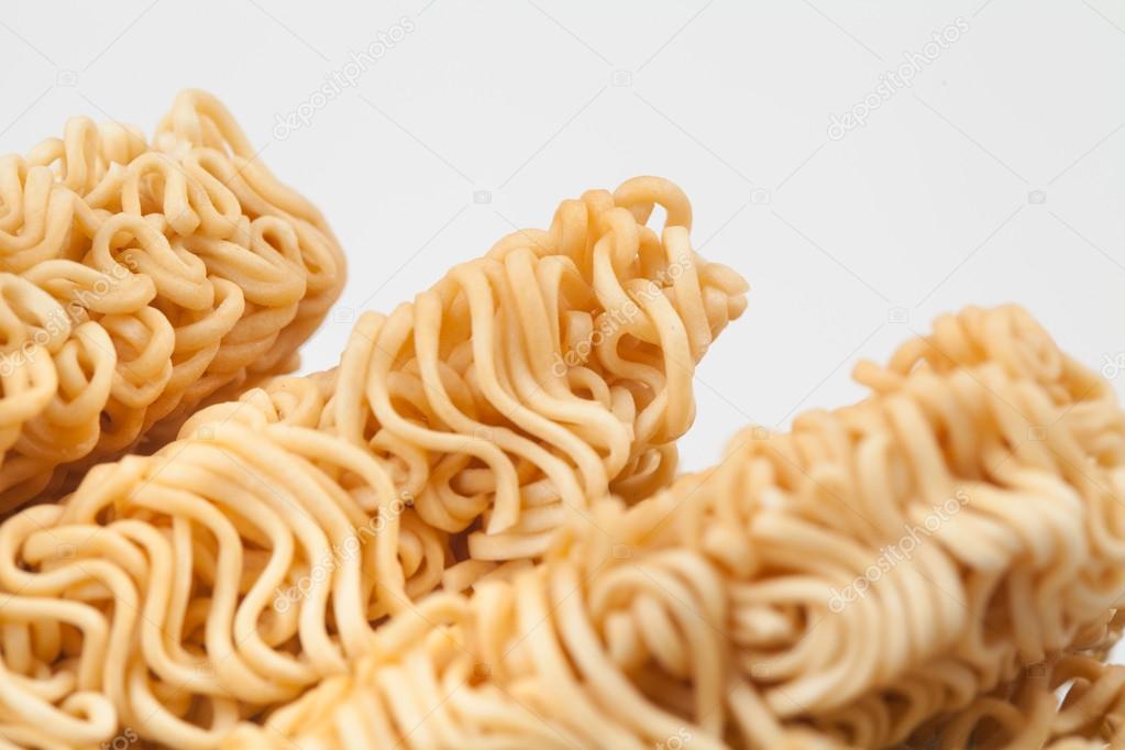 A block of dried Instant noodles