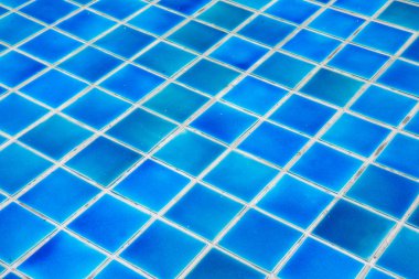 Mozaik duvar ve masmavi mavi zemin fayans 