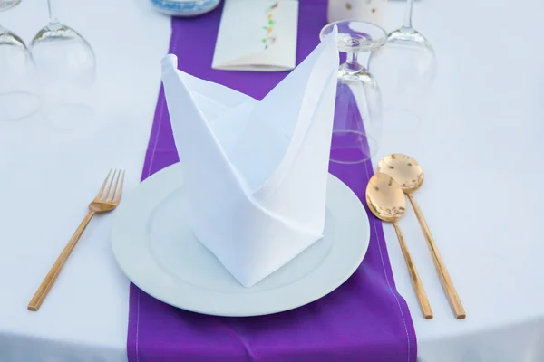 Mesa de casamento configuração — Fotografia de Stock