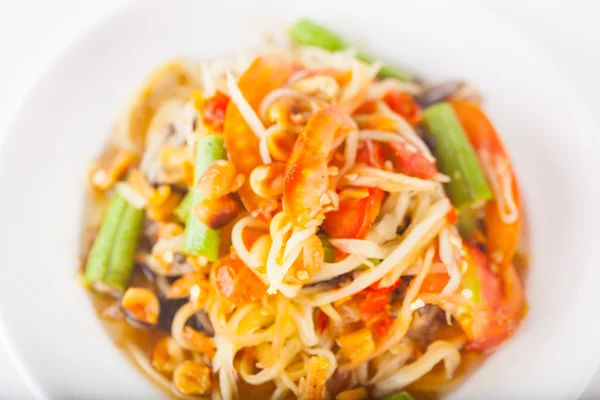 Som Tam Poo prara (papaya sallad) — Stockfoto