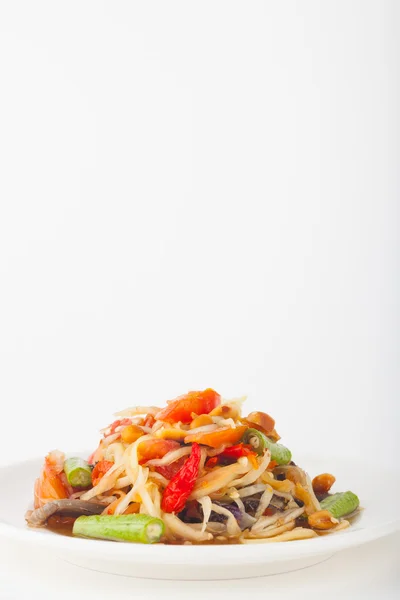 Som Tam (ensalada de papaya) — Foto de Stock