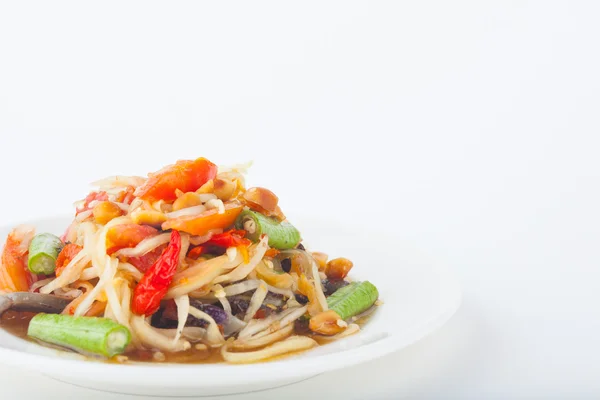 Som Tam (ensalada de papaya) — Foto de Stock