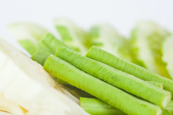 Long beans .Vegetable side dishes — Stock Photo, Image