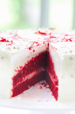 Güzel çilek tereyağı pasta düğün günü için