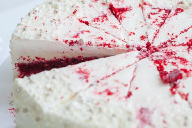 Güzel çilek tereyağı pasta düğün günü için