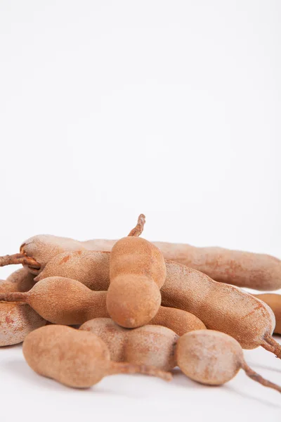 Tamarind su sfondo di carta bianca — Foto Stock