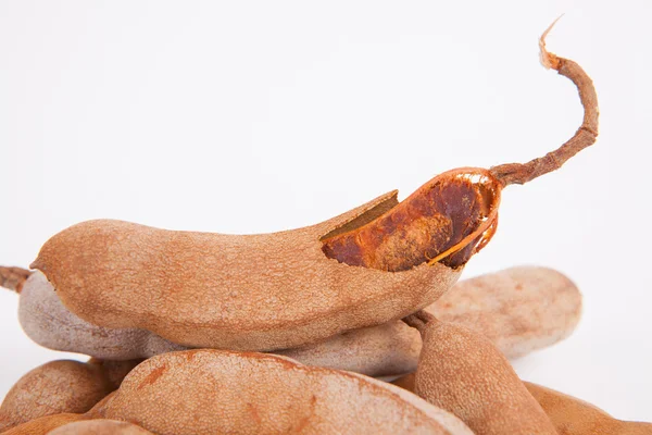 Tamarind su sfondo di carta bianca — Foto Stock