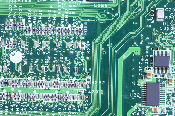 Bilgisayarın mikro devre kartı — Stok fotoğraf