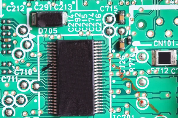 Computer micro circuit board — Stock Photo, Image