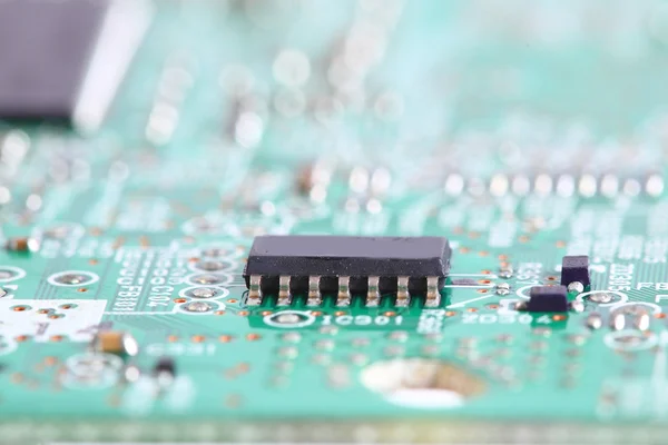 Computer micro circuit board — Stock Photo, Image