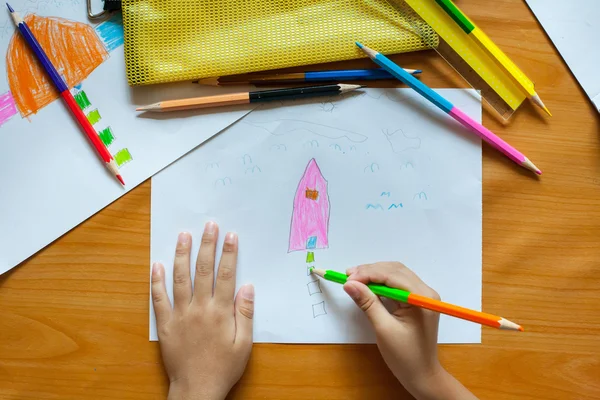 Dibujo y pintura para niños — Foto de Stock