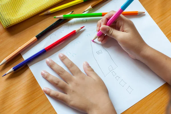 Children's drawing and painting — Stock Photo, Image