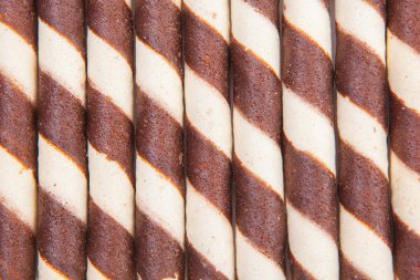 Çikolatalı gofret Çikolata kremalı rulo