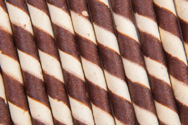 Çikolatalı gofret Çikolata kremalı rulo