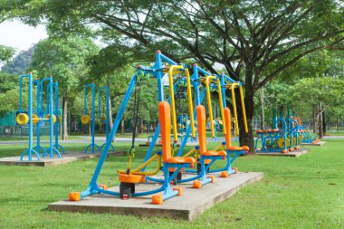 Sabah egzersiz ekipman Tayland at-genel Park