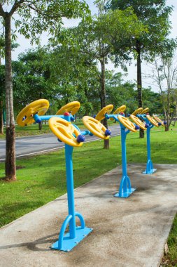 Sabah egzersiz ekipman Tayland at-genel Park