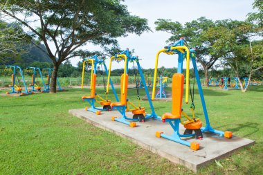 Sabah egzersiz ekipman Tayland at-genel Park