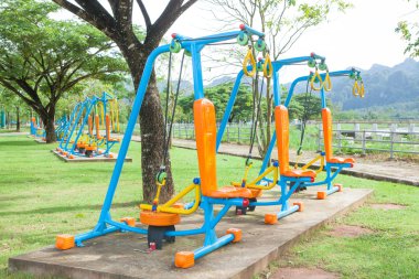 Sabah egzersiz ekipman Tayland at-genel Park