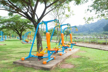 Sabah egzersiz ekipman Tayland at-genel Park